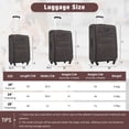 thumbnail image 2 of Softside Expandable 3 Piece Luggage Set Lightweight Spinner Suitcase with TSA Lock for Travelers, Durable Hardshell Carry-On Checked Bags for Airplane Trips and Vacations, 2 of 8