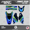 thumbnail image 4 of Kalair GFX Graphics Kit for Suzuki RMZ250 (2007-2009) Razor Series, 4 of 5