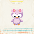 thumbnail image 4 of Inktastic Cute Pink and Purple Owl Girls Baby Dress, 4 of 5