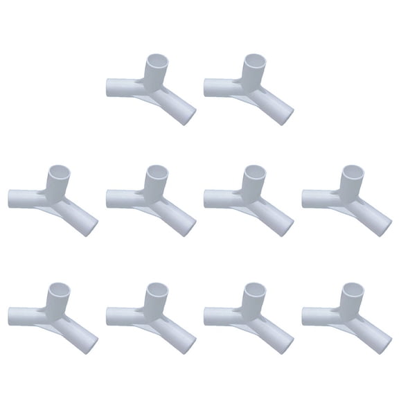 NUYADA 10 Pcs Camping Tent Pole Connector 16Mm Plastic 90°/135°//120°T-Shaped Cross Tee Multifunctional Tee Fixed Joint Tent Rod Parts