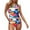 N-Rouge, variante sur Maillots de Bain 2025 une Pièce Nouveau Maillot de Bain avec Multi Shorts en Denim pour Hommes Imprimé Couleur à Empiècements Dos Nu andie Maillots de Bain pour Femmes Tour de Cou Bretelle Bleu pour Femmes Haut