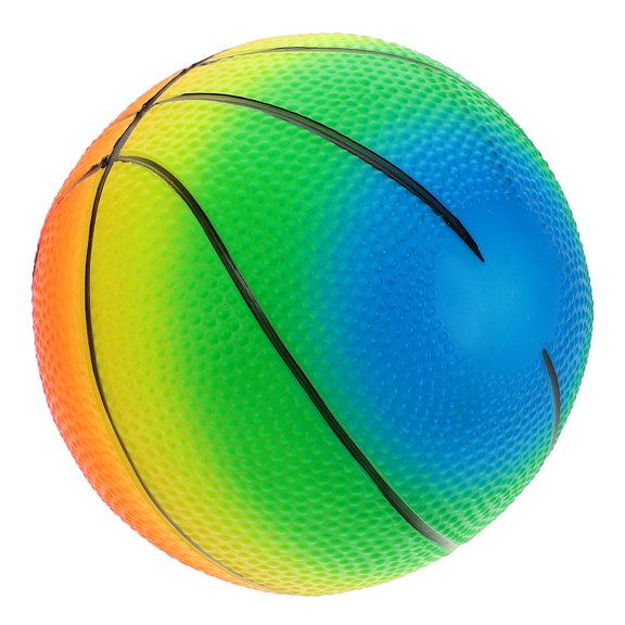 ColoMX Pelota de baloncesto al aire libre para niños, pelota de colores Ideal para niños pequeños, pelota hinchable para niños, juguete de baloncesto de PVC, juguete de baloncesto de entrenamiento