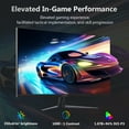 thumbnail image 2 of Z-EDGE 27 Inch 180Hz Gaming Monitor, QHD 1440P Fast IPS Display, 1ms MPRT, AMD FreeSync, HDR Support, VESA Mount Compatible, 2 of 9
