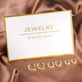 thumbnail image 7 of Alexcraft 3 Pairs Hoop Earrings for Women 14K Gold Plated Huggie Earring Set Hoops Multiple Piercings Earrings Sets for Women 6-8-10 mm, 7 of 7