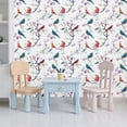 thumbnail image 5 of Peel and Stick Wallpaper Farmhouse Decor Colorful Birds Self Adhesive Removable Renter Friendly Contact Paper for Bedroom 17.7in x 118in, 5 of 8