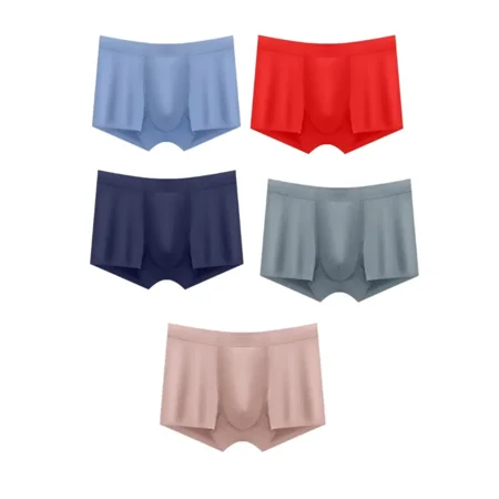

5pcs Men‘s Solid Boxer Briefs