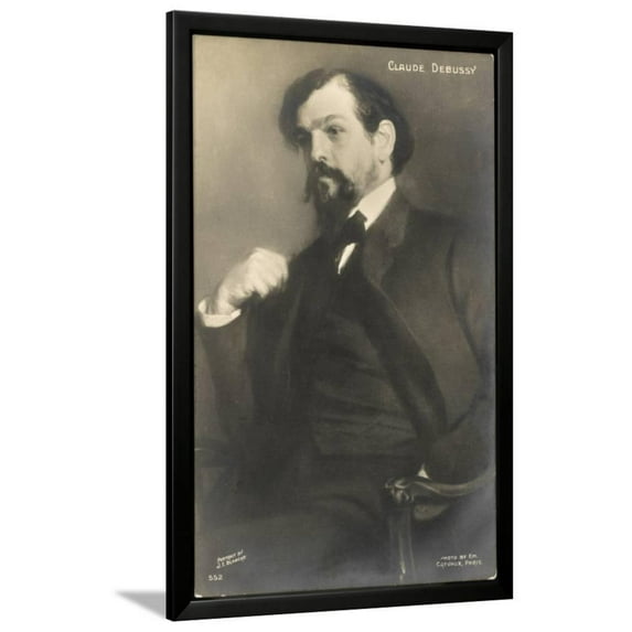 Claude Debussy French Composer, Figurative Framed Art Print Wall Art by Jacquesemile Blanche Sold by Art.Com