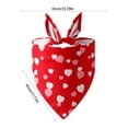 thumbnail image 3 of kladzum Valentine's Day Dog Bandanas, Pet Scarf Valentine's Day Pet Apparel Love Pet Scarf Cats and Dog Tricot Pet Accessories Valentine's Day Decorations, Dog Scarf Dog Valentines Outfit, 3 of 6