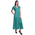 thumbnail image 4 of Moomaya Robe Longue Maxi pour Femmes à Manches Courtes, Robe Formelle/décontractée avec Poches P-TTG, 4 of 6