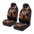 thumbnail image 4 of Pzuqiu Flag Deer Automotive Seat Cover Soft Comfortable 2 Pcs Car Seat Covers for Front Seats Easy Installation with Elastic Edge Car Interior Accessories Fit for Cars SUV Sedan, 4 of 7