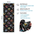 thumbnail image 2 of Colorful Headphones Games Icons Black Pattern Hot Yoga Mat Towel Non Slip for Hot Yoga - Quick-Drying Yoga Mat Cover with 4 Corner Pockets with Travel Bag - Hot Yoga Towel Non Slip 70"x26", 2 of 6
