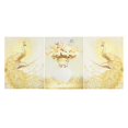 thumbnail image 2 of Pinturas de inyección de tinta decorativas, pavo real amarillo dorado, decoración del hogar, obras de arte de pared, imágenes, 2 of 5
