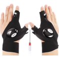 thumbnail image 1 of Par de 2 guantes con linterna LED Guantes de pesca al aire libre y destornillador para reparar y trabajar en lugares oscuros, Gadgets de herramientas para hombres y mujeres Regalos para Handyman Active Biensenido a ACTIVE, 1 of 5