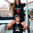 thumbnail image 4 of Colevkie Mr&Mrs Couple T shirt for Husband Wife His and Her Shirt Men Women Graphic Tee Valentine Anniversary Gift 1 Piece(Black-MR,XS), 4 of 7