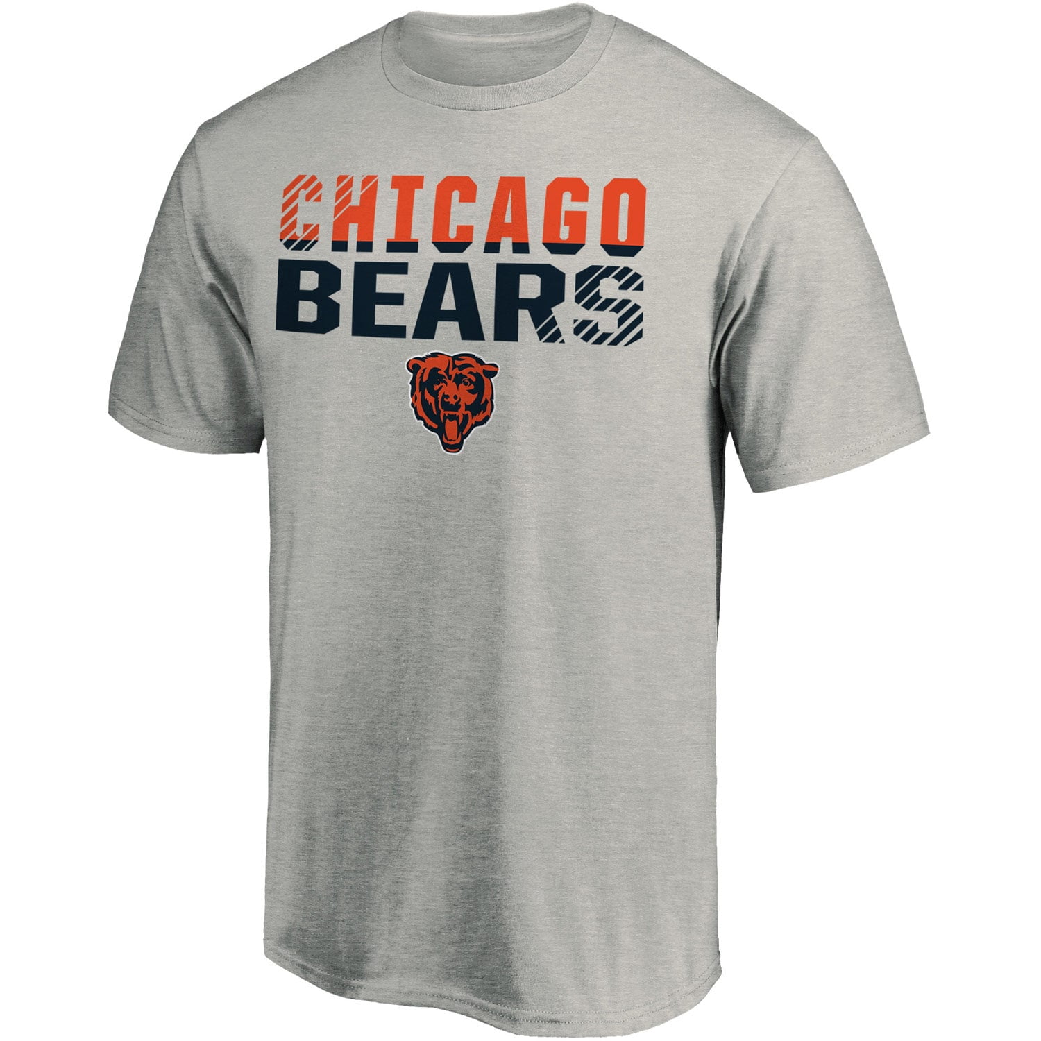 Men's Fanatics Branded Heathered Gray Chicago Bears Fade Out T-Shirt