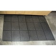 thumbnail image 5 of Black 3 x 3 ft Interlocking Rubber Mats - 4 Pack, 5 of 5