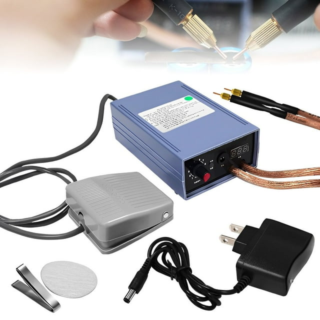 Battery Spot Welder Kit Mini Handheld Spot Welding Machine for 18650 Battery Portable Adjustable Spot Welder with Foot Pedal Rechargeable Spot Welding Machine Pen for Battery Home DIY