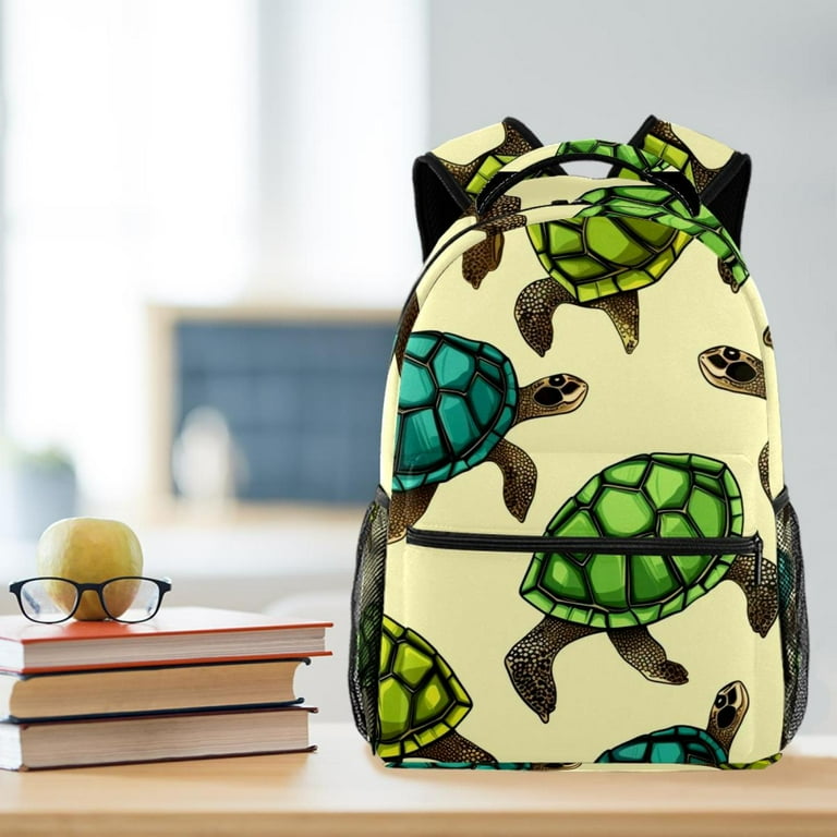 Travel Backpack Teenage Adult Turtles cute Seamless Backpacks