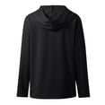 thumbnail image 4 of Tiweut Women's Leisure Jackets Long Sleeve Hooded Zipper Loungewear Versatile Basic Outerwear Solid Color All Seasons Regular Blouses Black,M, 4 of 6