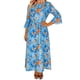thumbnail image 1 of Mujeres Cuello Redondo Vestido Impreso Casual de Manga Corta Ligero Tejido Fluido para el Uso Diario de Primavera Verano, 1 of 7