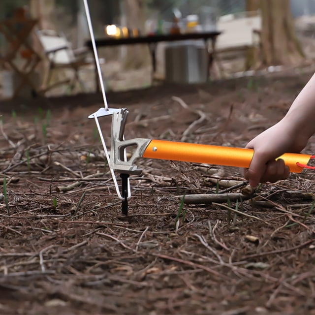 Fête du Canada Kcavykas Rentrée Scolaire, Marteau en Acier Inoxydable Léger pour l'Extérieur avec Poignée en Alliage d'Aluminium, Marteau Tire-Ongles Multifonction pour Auvent de Tente de Camping au Sol