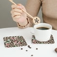 thumbnail image 6 of Balery 4 Pcs Leopard Dotsleather Coasters Set, Drink Table Cup Coasters For Living Room Kitchen Coffee Decor, 6 of 9