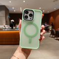 thumbnail image 1 of Magsafe-funda magnética de lujo para teléfono móvil, carcasa mate a prueba de golpes para iPhone 11, 12, 13, 14, 15 Pro Max, 7, 8 Plus, X, XR, XS Fivean unisex, 1 of 2