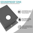 thumbnail image 7 of Bar Sink,15 x20 inch Drop-in Kitchen Sink,Small Kitchen Sink for RV,18 Gauge Stainless Steel Topmount Bar Sink, 7 of 7