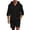 #01 Black 【Mix & Match: Choose Your Favorites】, variant on Men's 2 Piece Linen Set Short Sleeve Hooded Button Up Cardigan Shirt Set Casual Beach Vacation Outfits Summer | Zenithor,Black L