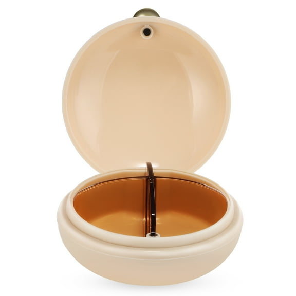 LEORX Small Pill Case White Compact Medication Storage 1Pack for Men