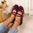 thumbnail image 6 of ibiyuan Womens Orthopedic Walking Shoes Mesh Knitted Woven Walking Shoes for Women Closures Arch Support Slip-On Womens Shoes Sneakers Lightweight Hands Free Mary Jane Shoes Pull-On Shoes, 6 of 7