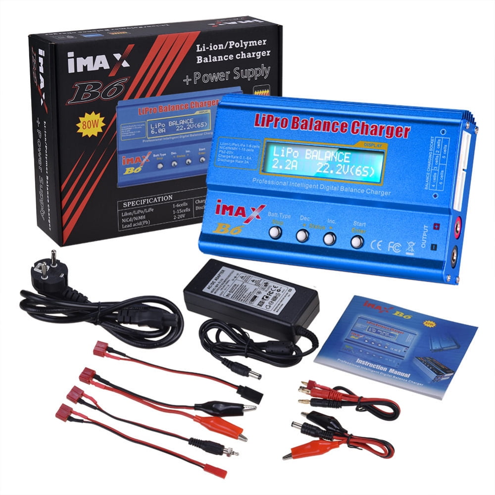 iMAX B6 80W 6A Battery Charger Lipo NiMh Li-ion Ni-Cd Digital RC