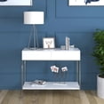 thumbnail image 5 of HomeRoots 524280 26 in. Silver Metal Table Lamp with White Drum Shade, 5 of 8