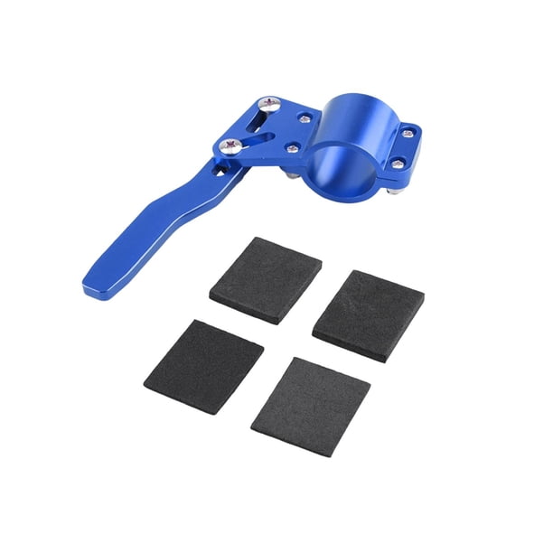 Extensor de palanca de señal de aleación de aluminio, de posición de ajuste de 30-100mm, varilla de señal de volante para , fácil , Azul Salvador Varilla de giro del volante