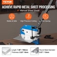 thumbnail image 4 of VEVOR 8" Manual Hand Plate Shear for Metal Sheet Processing, HS-8 Benchtop Cutter with Q235 Material, for Crafts Thick Steel Crafting, Heavy Duty Roll Press Machine for Builders, DIY Enthusiasts, 4 of 9