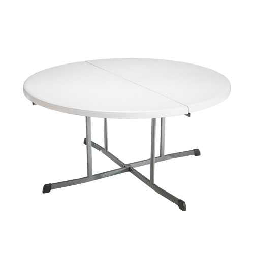 Lifetime 60 Inch Round Fold In Half, Lifetime 60 Inch Round Folding Tables