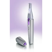 Angle View: Finishing Touch Lumina Painless Hair Remover, Silver, New Edition