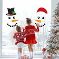 thumbnail image 4 of Christmas DecorStickers22pcs Merry Christmas Decorative Garage Door Decorative Snowman Magnet Sticker Refrigerator Decal Snowman Garage Christmas Set Reflective Car Magnetic Sticker For Christmas Ho, 4 of 9