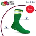 thumbnail image 3 of Fruit of the Loom Mens Gameday Crew Socks, 3-Pack, Sock Sizes 6-12, 3 of 7