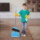 thumbnail image 4 of Juego de recogedor de barrido | Escoba de cerdas suaves con mango de acero inoxidable y plástico | Agarre cómodo | Limpieza de suelos sin arañazos | Barredora de suelos para el hogar | Material PET, 4 of 4