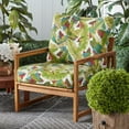 thumbnail image 2 of Greendale Home Fashions Outdoor 2-Piece Reversible Deep Seat Cushion Set, Palm Leaves Multi, 2 of 6