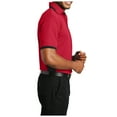 thumbnail image 4 of Yellow Rooster Mens Dry Zone Colorblock Ottoman Polo Engine Red/ Black 6XL, 4 of 4
