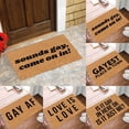 thumbnail image 7 of 1X Gay Floor Mat Fugrandkids Welcome (Others Tolerated) Doormat Rug Custom Door Matfront Door Outdoor Entrance Porch Mat With Slip Polyester Floor Mat Carpet, 7 of 7