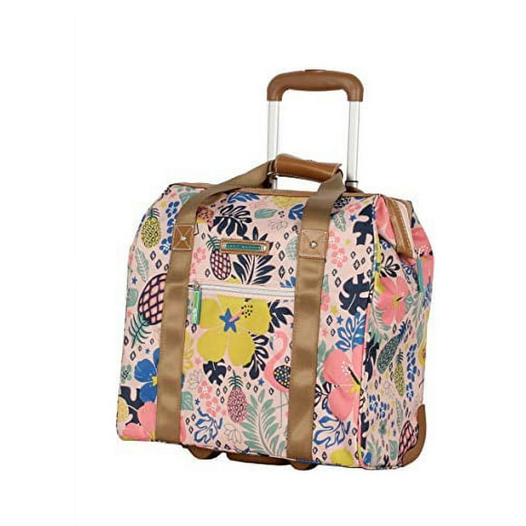 Lily Bloom Design Pattern Carry on Bag Wheeled Cabin Tote (Cabin Pink)