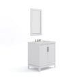 thumbnail image 3 of Water Creation Elizabeth 30" Hardwood Single Bathroom Vanity in White/Chrome, 3 of 7