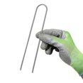 GardenMate 100Pack AntiRust 8 Inch 9 Gauge HeavyDuty UShaped Garden