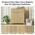 thumbnail image 5 of Laintene Sideboard Storage Cabinet, Fluted Buffet Cabinet with Adjustable Shelf and Drawer for Dining Living Room, Entryway, Natural Oak Set of 2, 5 of 9