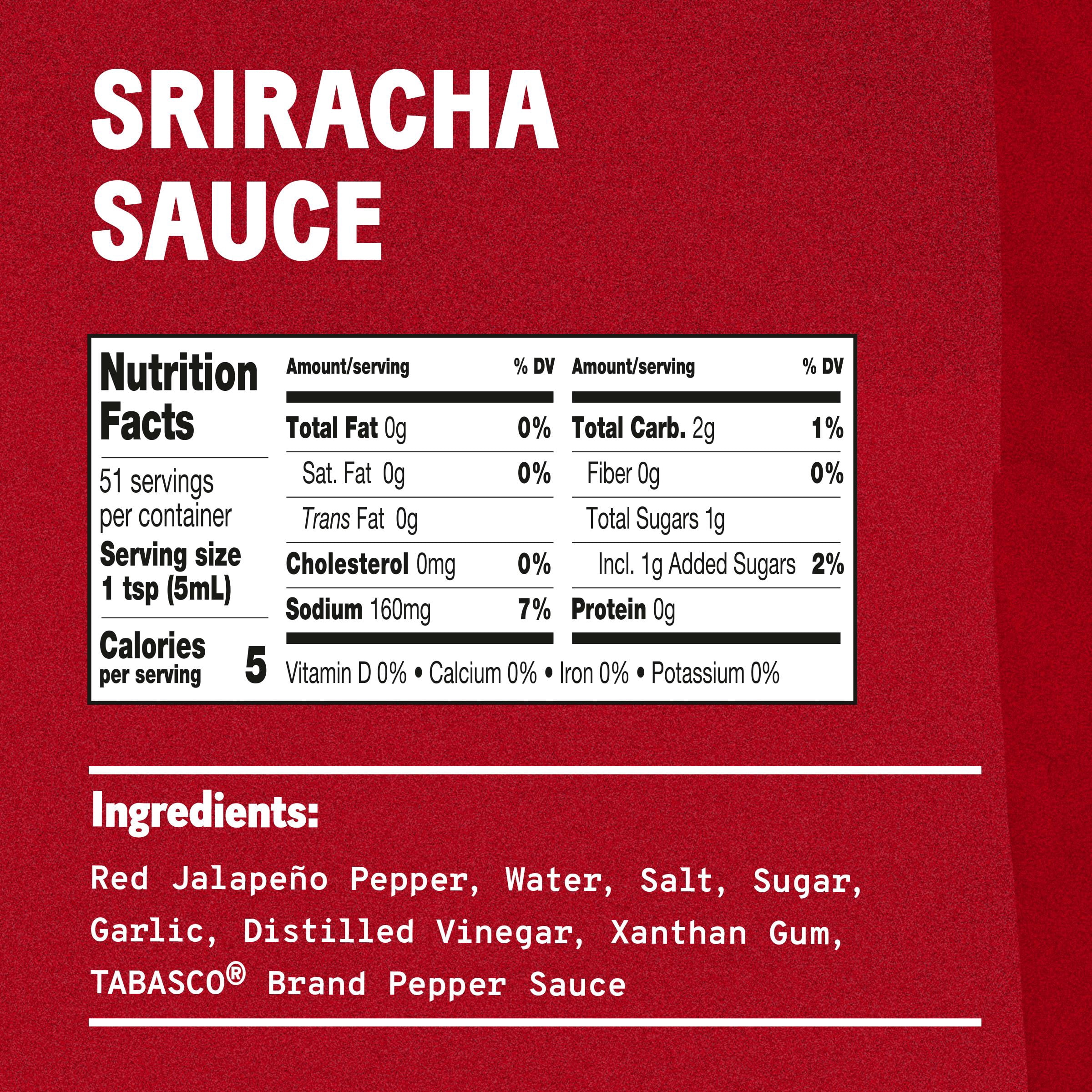 (2 pack) Tabasco Sriracha Sauce 11 oz
