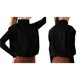 thumbnail image 3 of Chaleco Corto de Forro con Cremallera para Mujer, Abrigo Corto Cálido de Invierno Sin Mangas con Cuello Alto. Negro L, 3 of 7