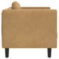 thumbnail image 3 of vidaXL Fauteuil de Sofa avec Coussin Brun en Similicuir Suédé, 3 of 5